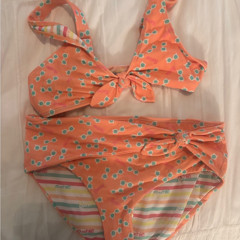 Roxy Kids Swim Bikini - Orange and Multicolor